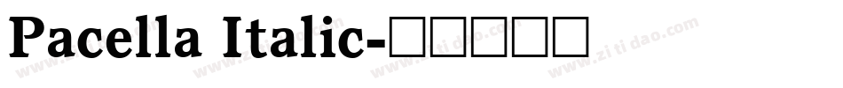 Pacella Italic字体转换